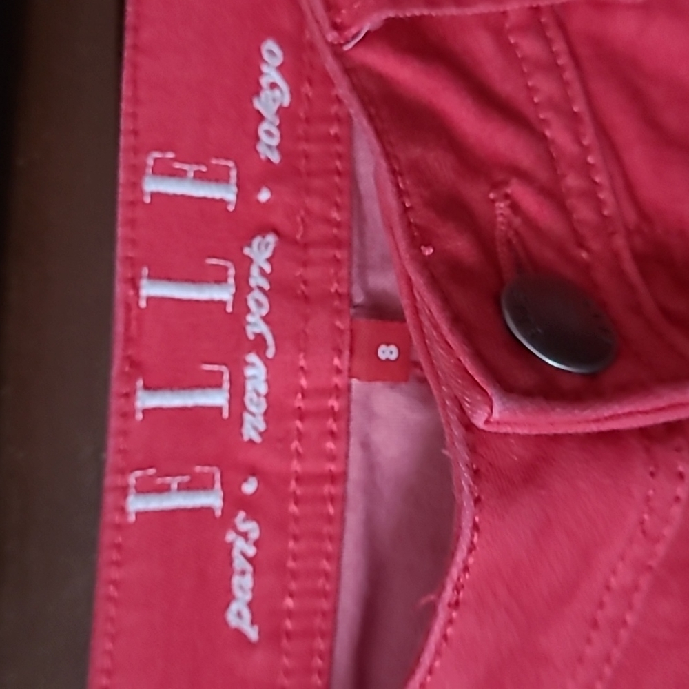 Elle Red Skinny Ankle Jeans